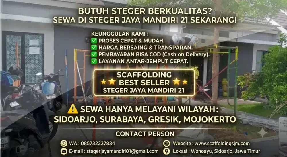 Sewa & jual scaffolding scafolding kapolding steger andang t.170x1,8mm