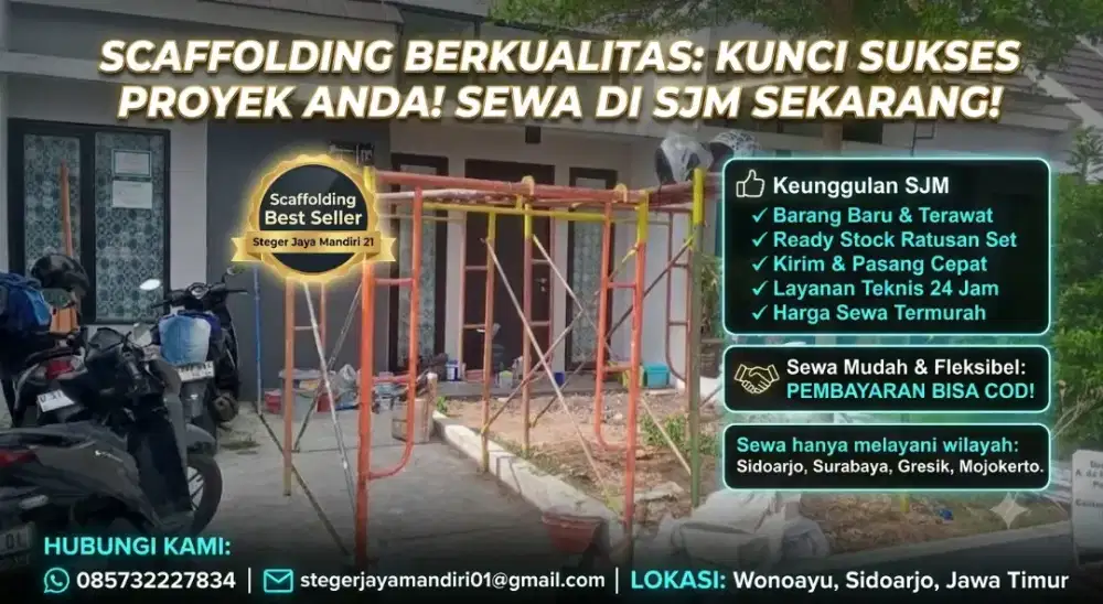 Sewa & jual scaffolding scafolding kapolding steger andang t.170x1,8mm