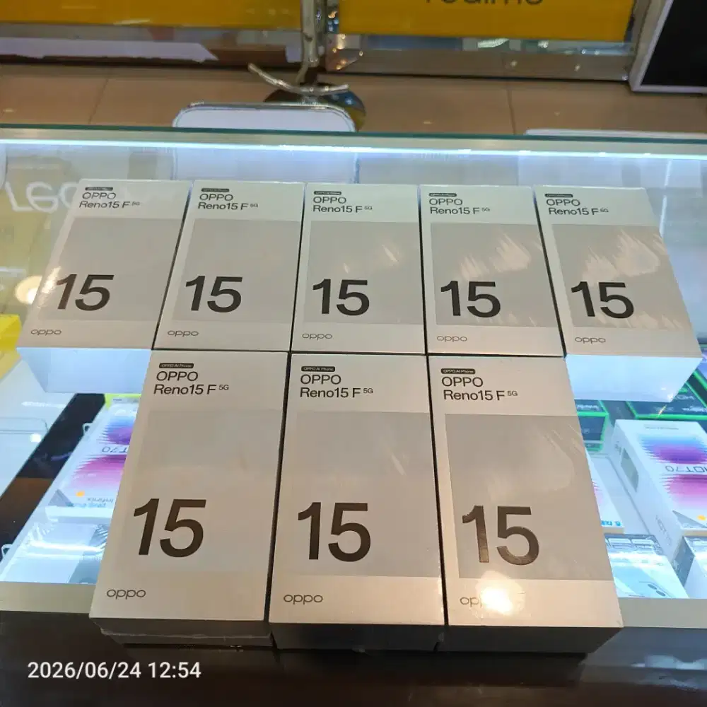 Oppo Reno 15F 12/256  merah muda, biru tua NEW