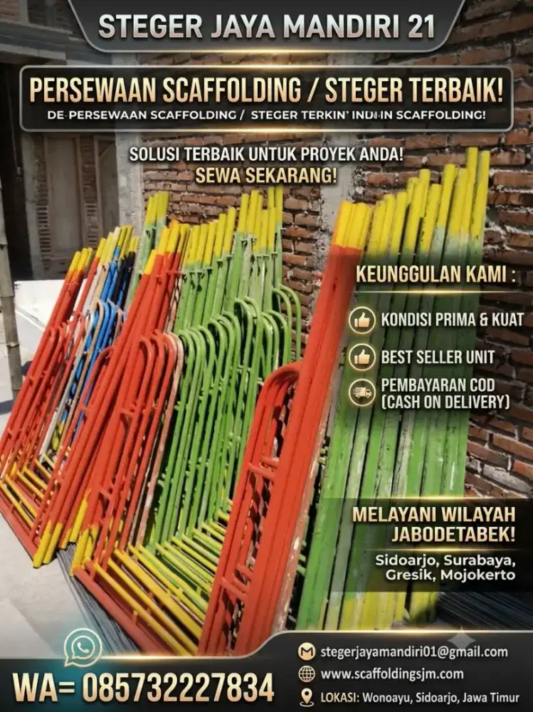 Sewa & jual scaffolding scafolding kapolding steger andang t.170x1,8mm