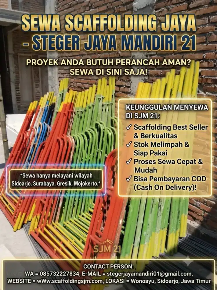 Sewa & jual scaffolding scafolding kapolding steger andang t.170x1,8mm