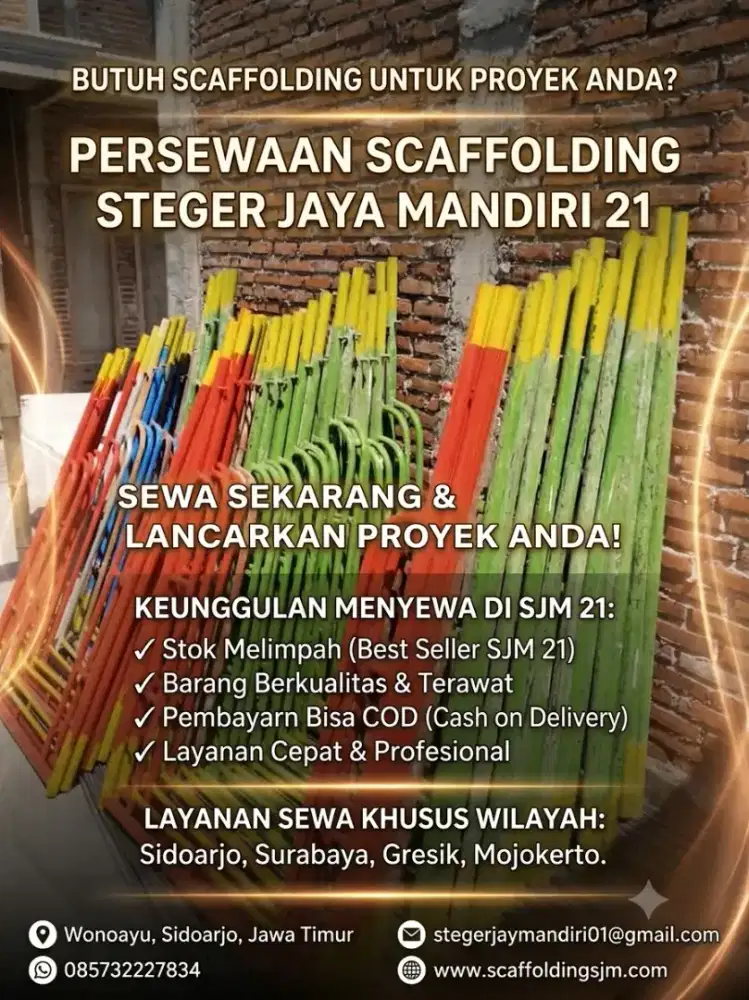 Sewa & jual scaffolding scafolding kapolding steger andang t.170x1,8mm