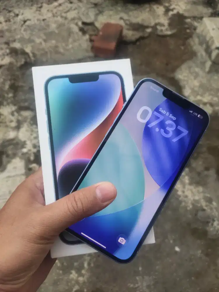 Iphone 14 128gb ex inter smartfren only bebas reset lengkap