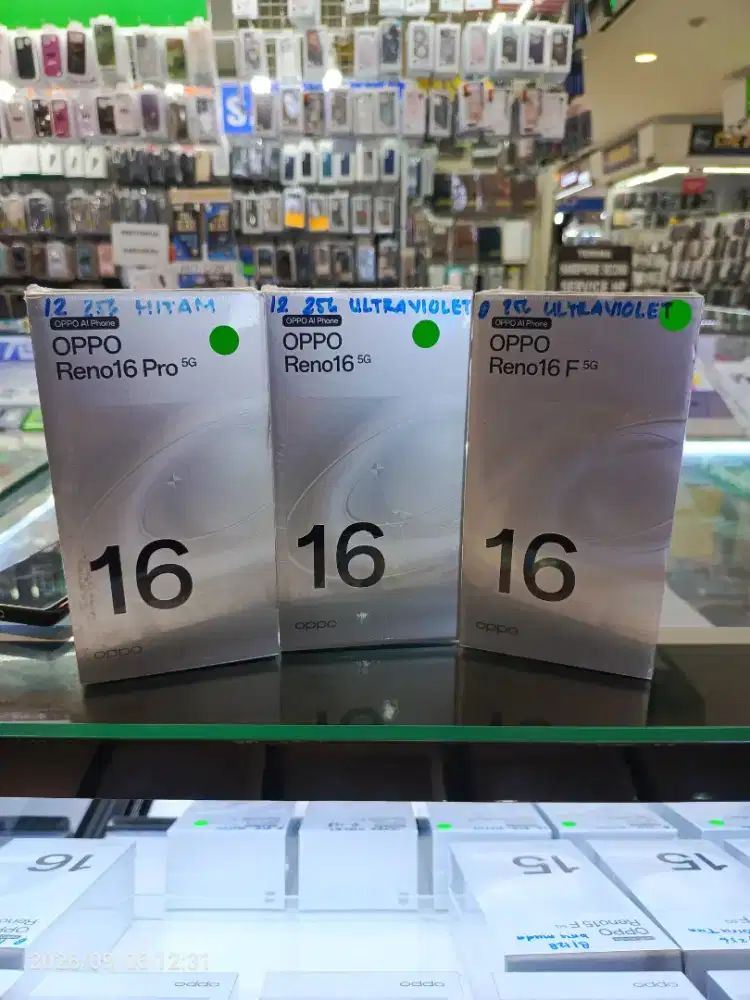 Oppo Reno 16F 8/128 new + free giftbox