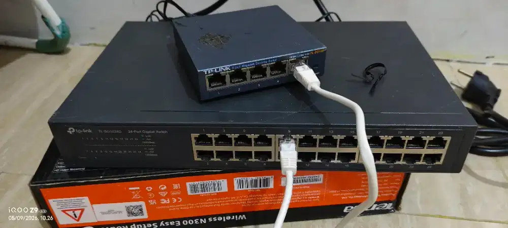 jual switchub tplink 24 port & 5 port gigabitz