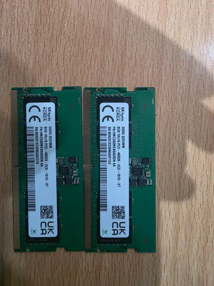 SK HYNIX SODIMM RAM DDR5 nvme 8GBX2 (16GB)