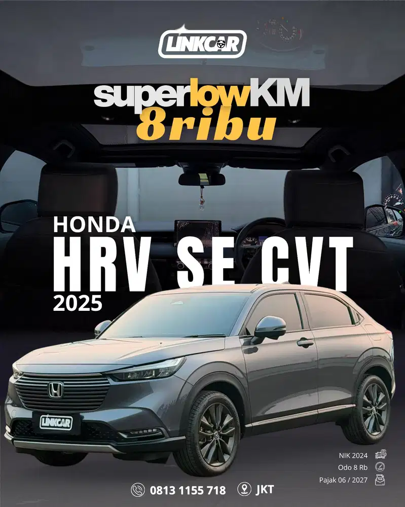 [Low KM 8RB] Honda HRV 1.5 SE CVT AT