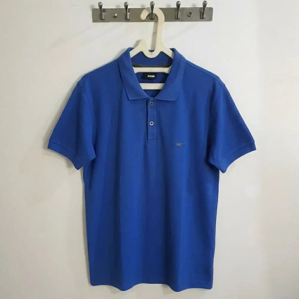 Kaos Polo Shirt Pria HIM Dark Blue Biru Tua Size XL (55cm x 73cm)