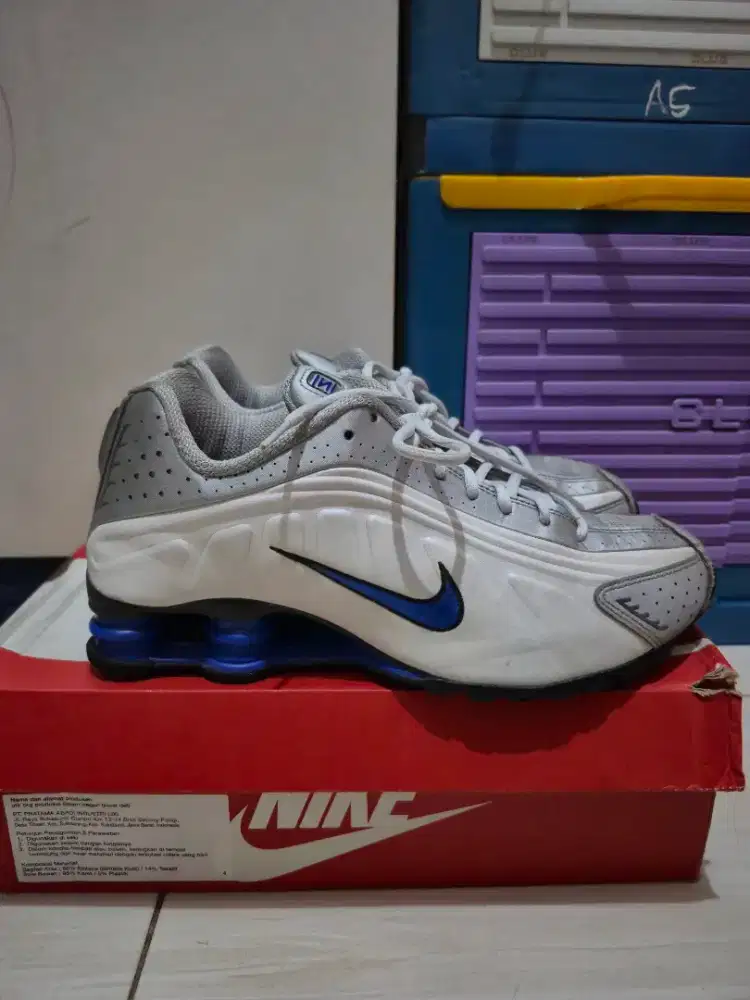 Nike Shox R4 Orlando White Metallic Silver Originall