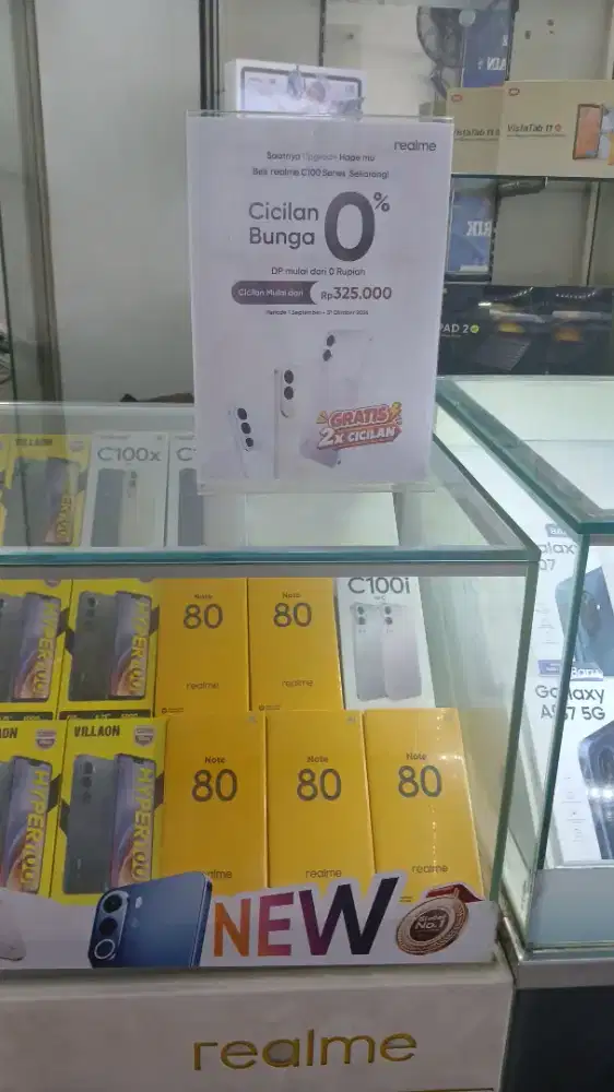 Realme NOTE 80 & C100 SERIES kredit mulai dari 8rb/hari
