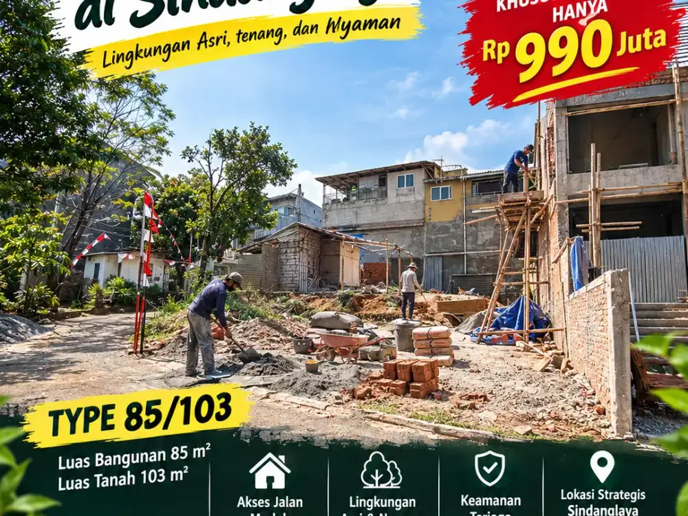 RUMAH 2 LANTAI DI MANDAALAJATI — HARGA CASH KERAS CUMA Rp990 JUTA!