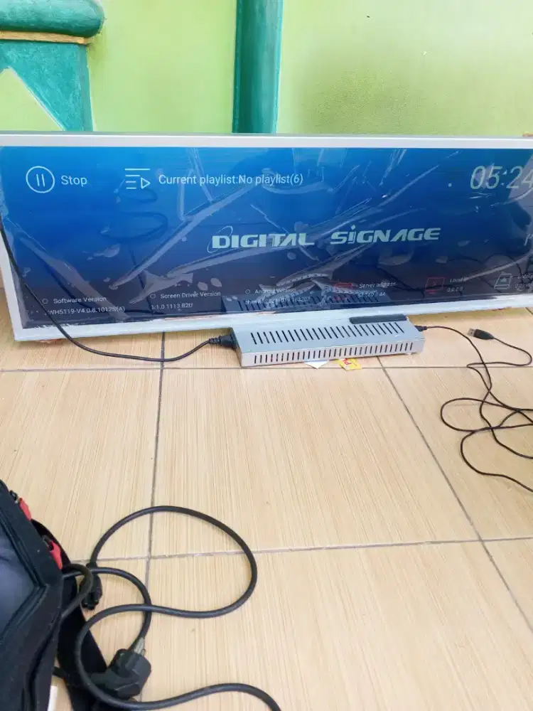 Monitor lcd Bar iklan android 43inc monitor panjang 110x42cm Rp.2,3jt