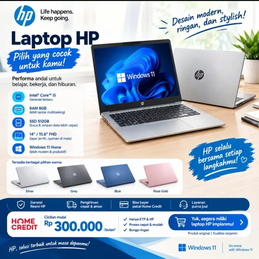 HP 14 i5/8GB/512GB