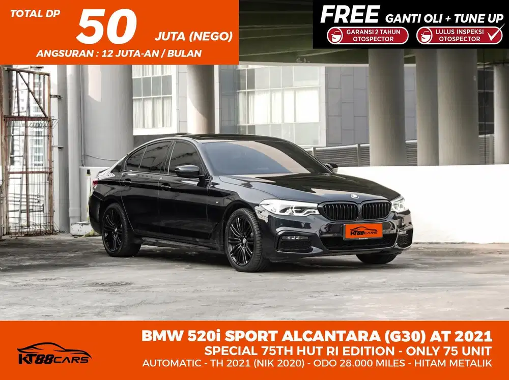 BMW 520i M SPORT Limited edition 75thn indo Tahun 2021