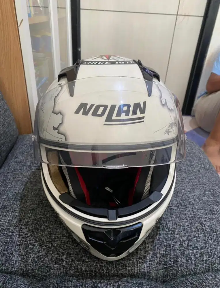 HELM NOLAN N64 Full Face, C. Checca World Map Special Edition