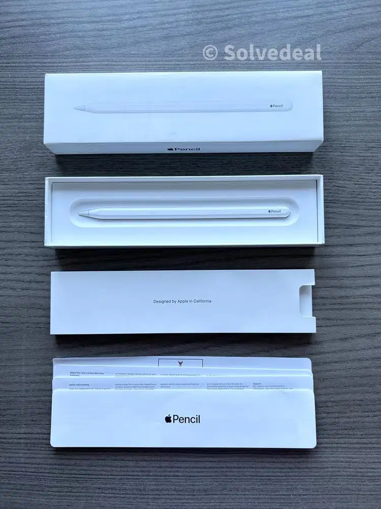 Apple Pencil Gen 2 Ibox Fullset Mulus Normal Siap Pakai