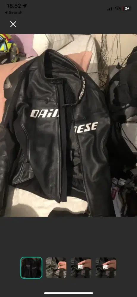 Jaket dainese d1 pelle full leathdr