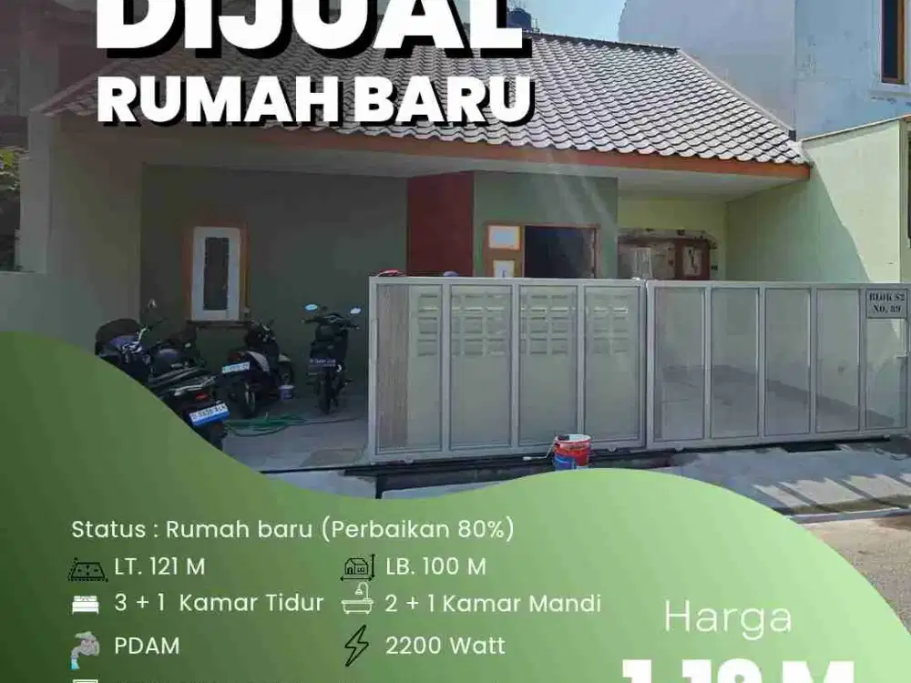 rumah baru renovasi komplek Margahayu raya