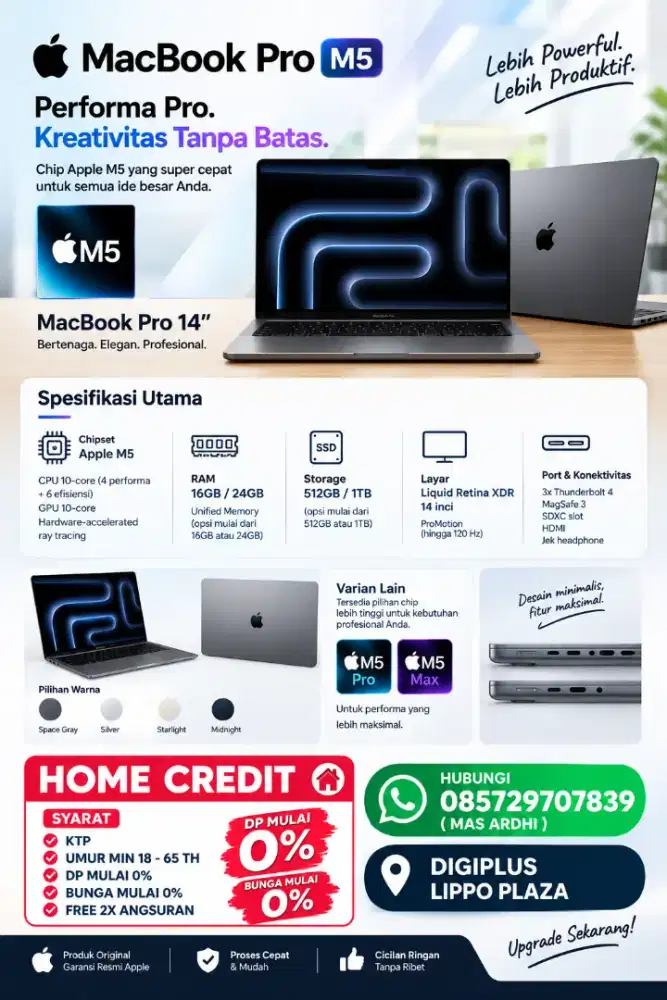 Ready Macbook Air 15 inch 512 kredit tanpa dp