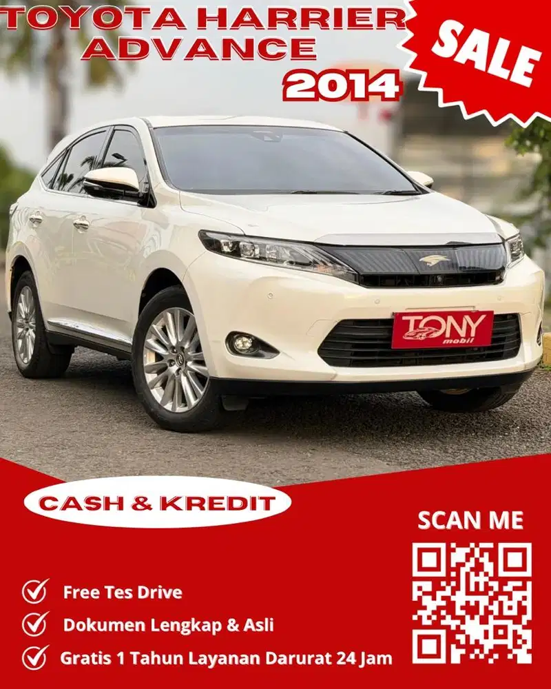 Toyota New Harrier Advance 2014 Putih