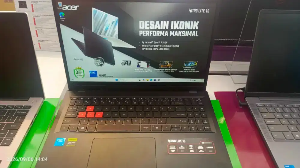 Acer Nitro Lite NL 16-71G-5613 RTX 3050 16GB Ram