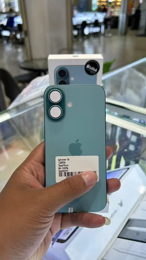 IPHONE 16 128GB TEAL IBOX ON MARET 2027 MULUS PERFECT