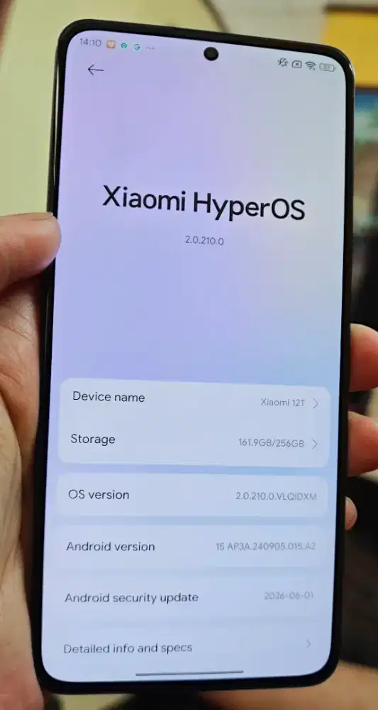 Xiaomi 12T 5G (8GB/256GB) - Mulus Fullset Original Ready