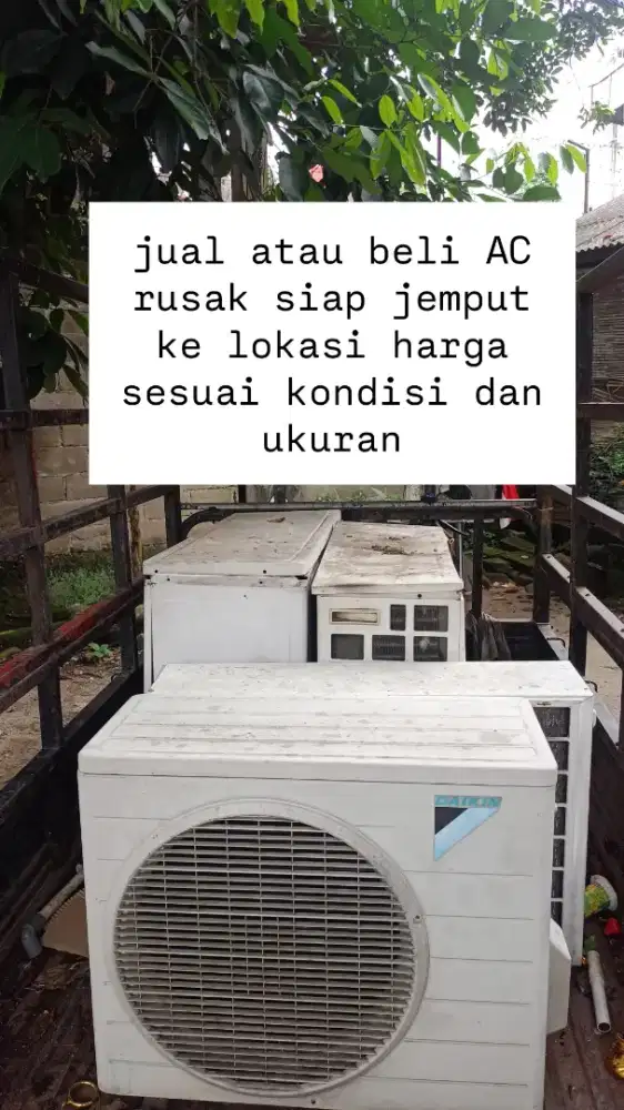 Tampung AC bekas