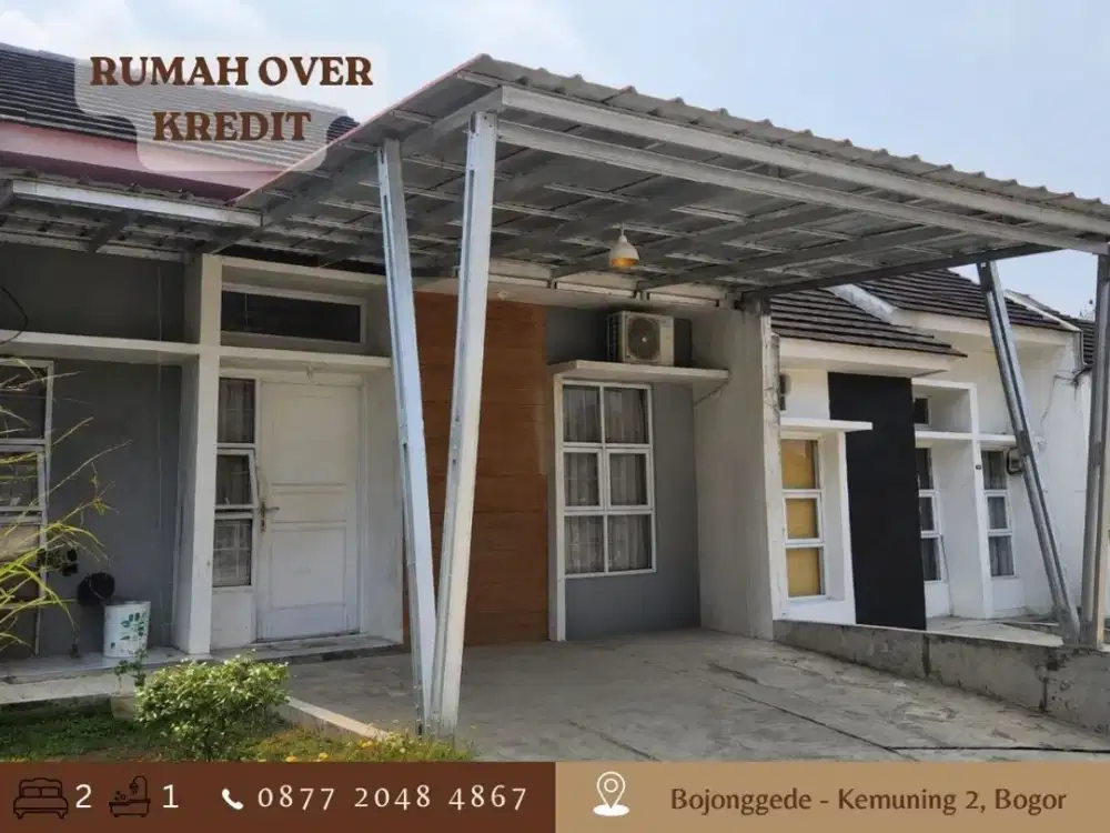 OVER KREDIT 75JT Rmh dkt Stasiun KRL di Cimanggis Bojonggede Bogor