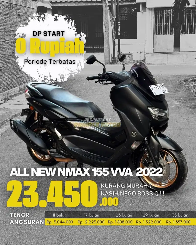 CREDIT DP MULAI 0 RUPIAH !!! YAMAHA ALL NEW N-MAX 155 VVA 2022