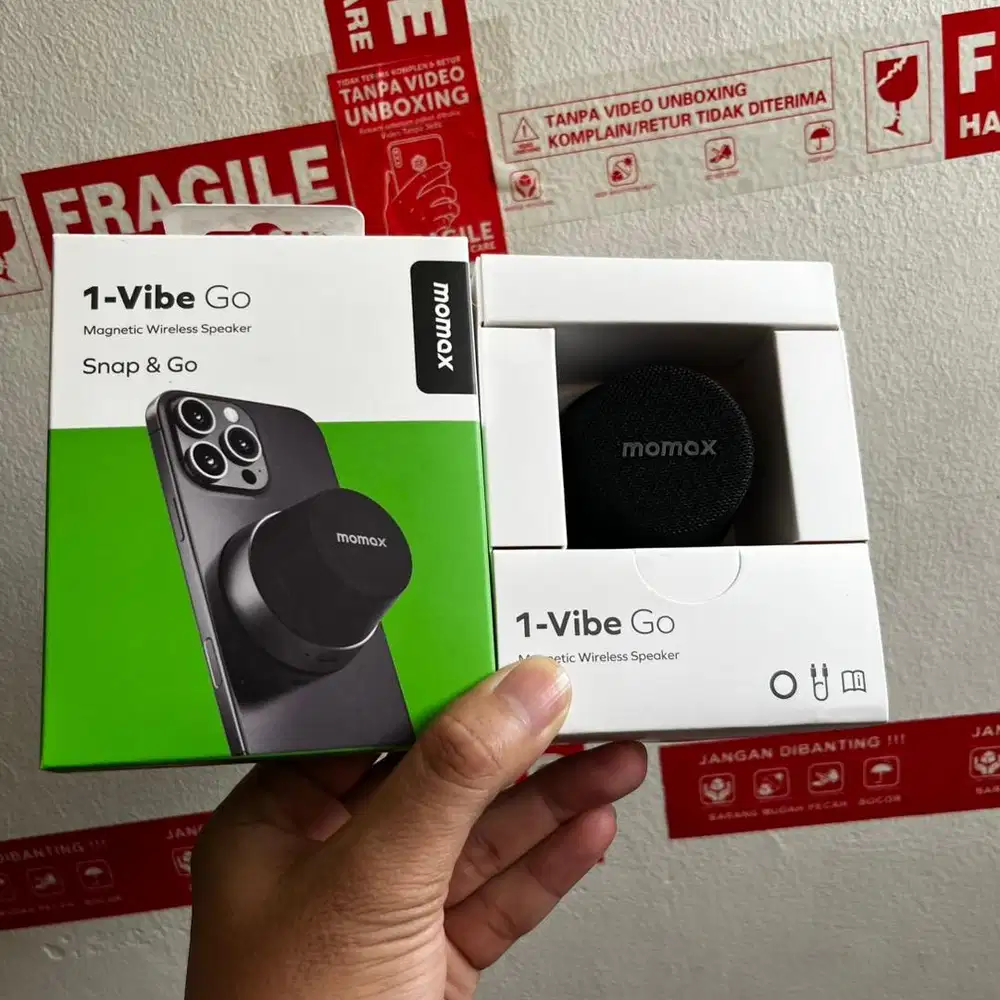 Speaker momax 1-vibe go magnetic mini wireless bluetooth