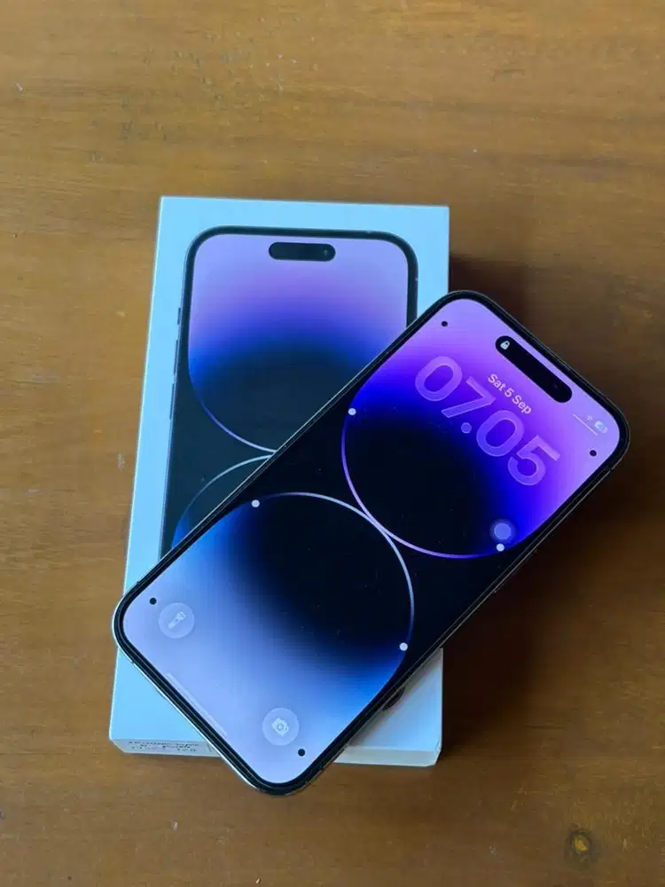 JUAL IPhone 14 Pro 128GB Deep Purple IBOX FULL ORIGINAL