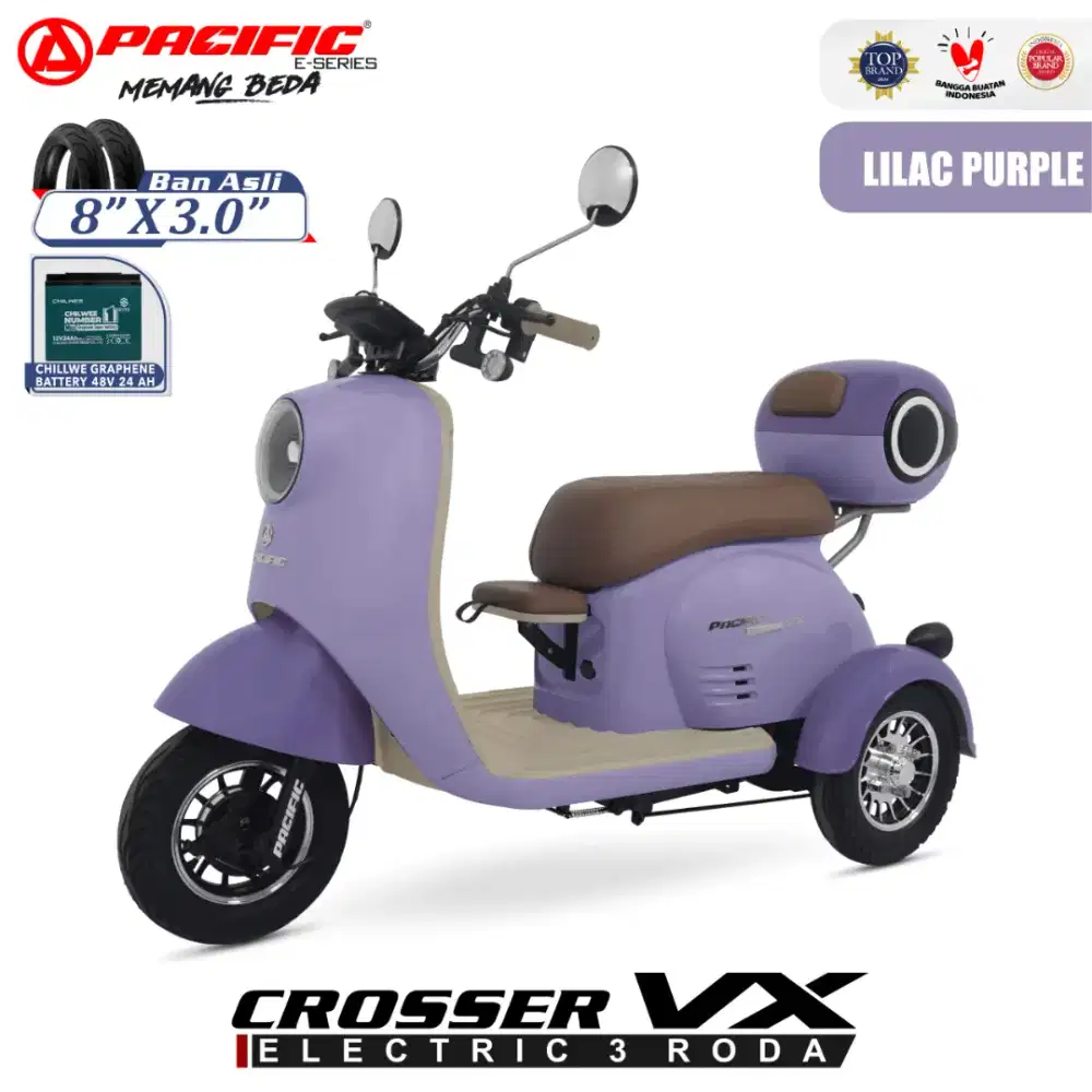 PO sepeda listrik roda 3 pacific Crosservx