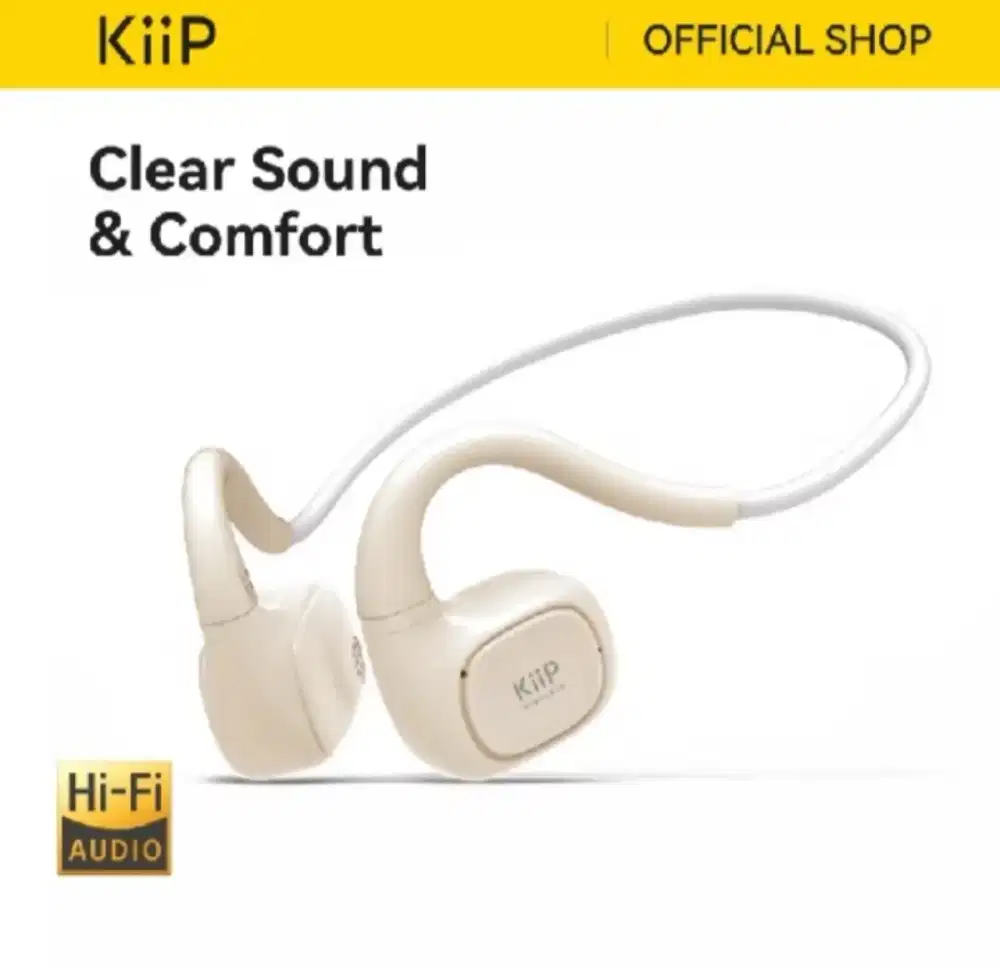 Headset Bluetooth KiiP DTH3 Pro Beige Ori