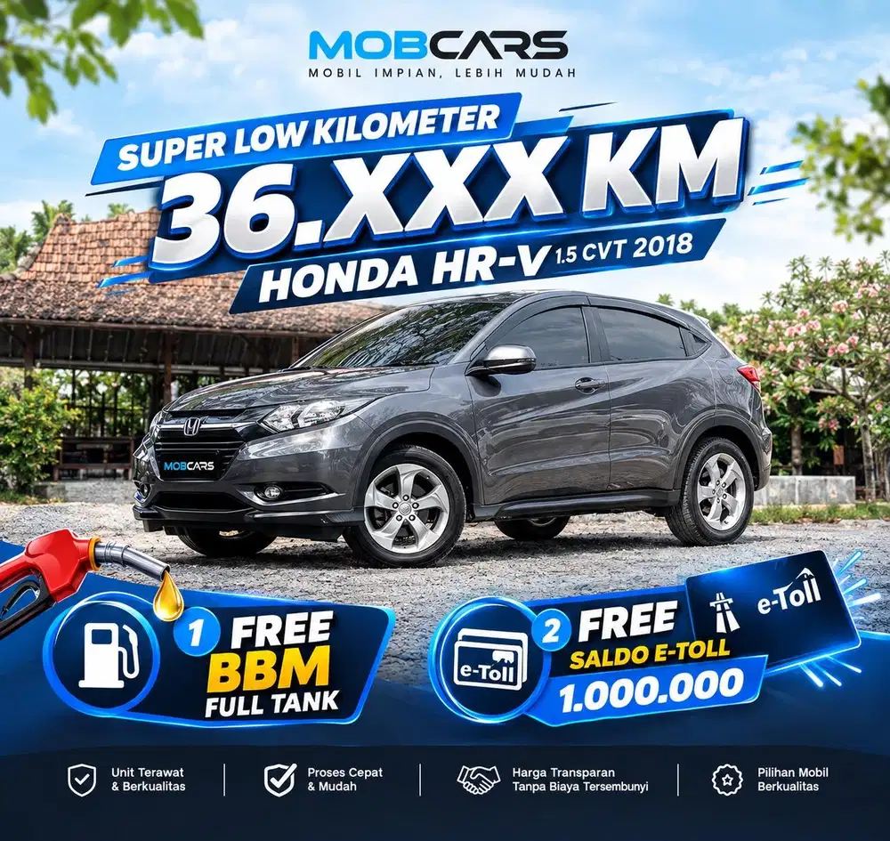 FREE BBM FULL TANK HRV S CVT 2018