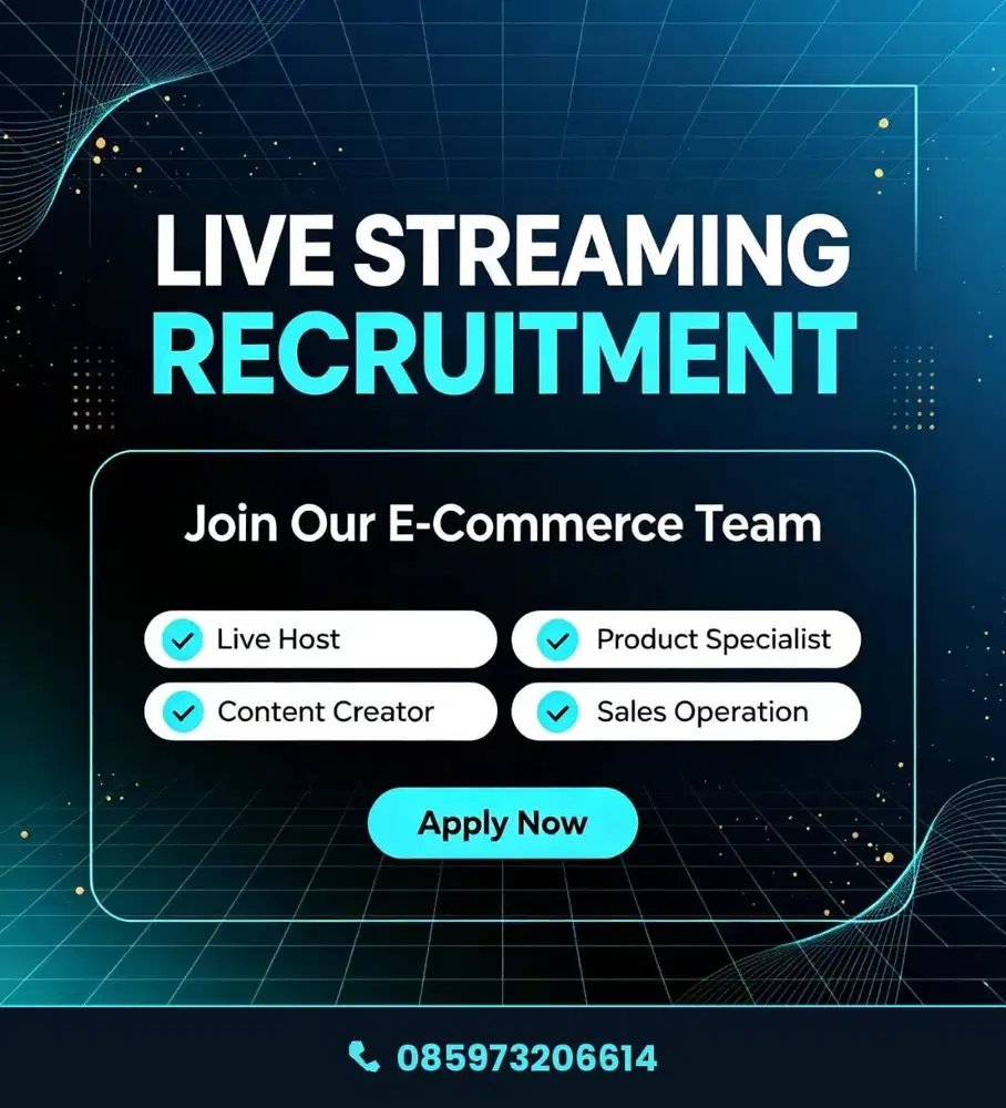 DIBUTUHKAN HOST LIVE BERPENGALAMAN SEGERA!!!