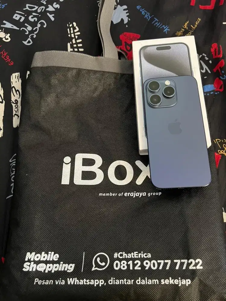 IPHONE 15 PRO 256GB RESMI IBOX FULL BH 100%