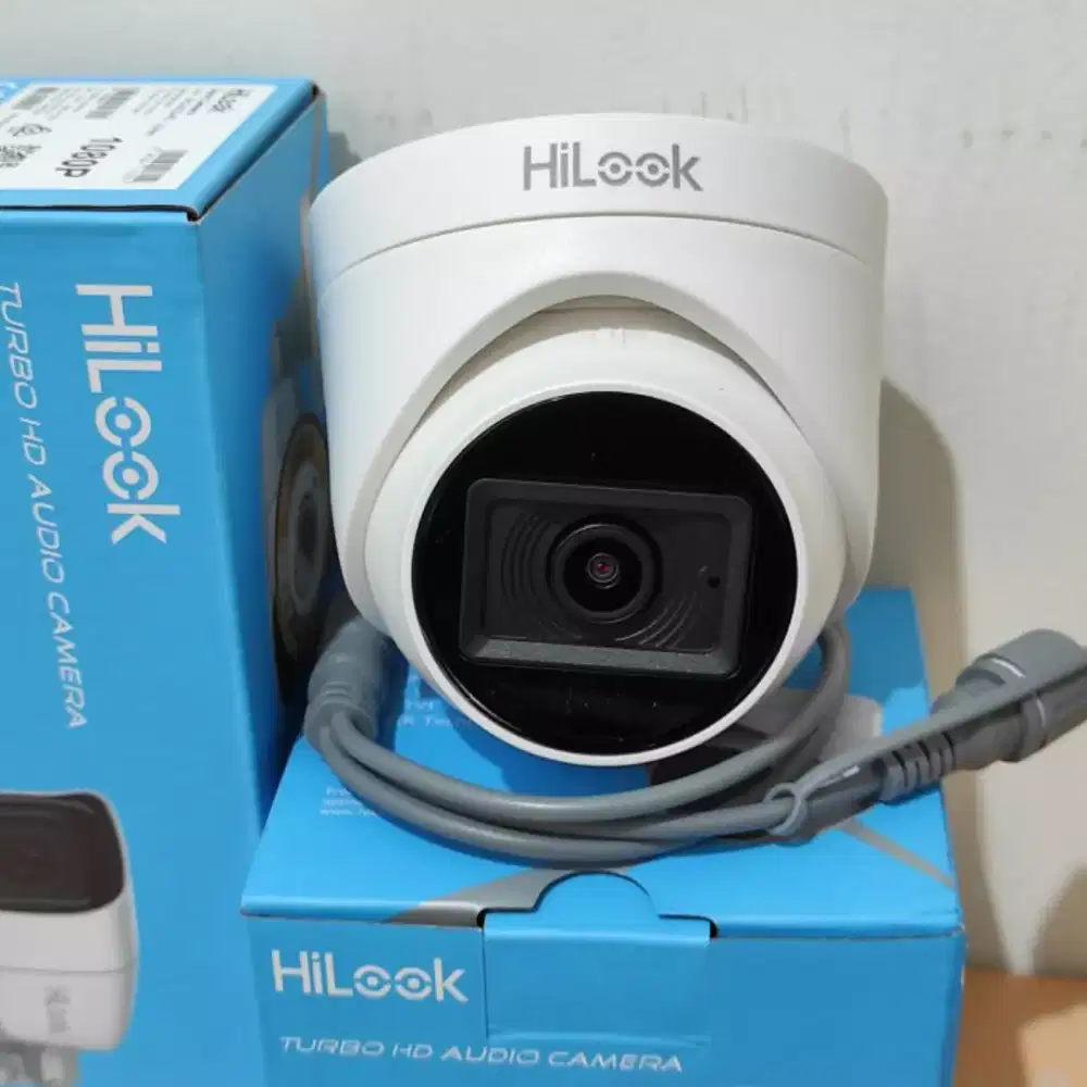 Paket cctv hilook 8 ch 4 kamera audio 2mp