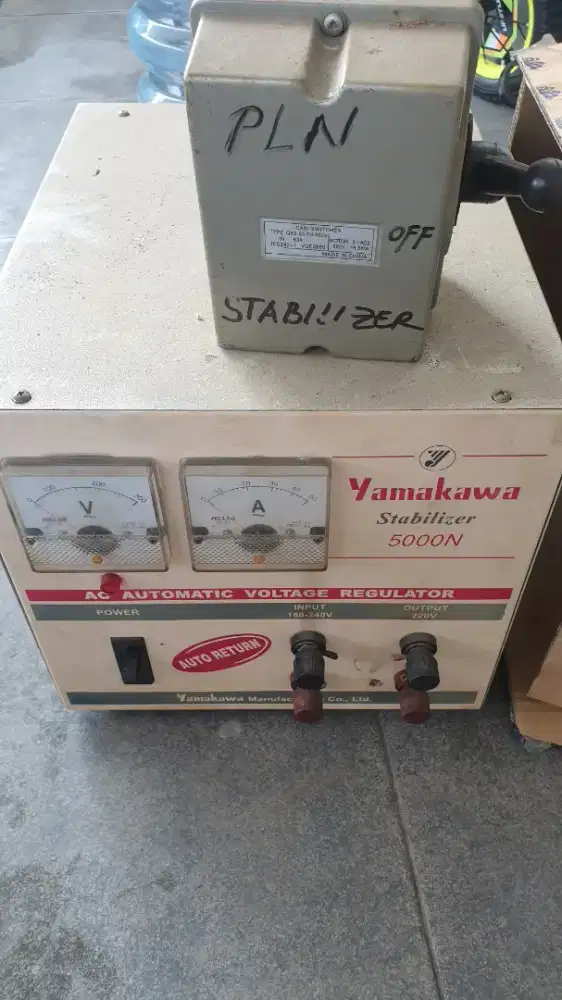 Dijual Stabilizer Servo Yamakawa 5000N 5000VA.