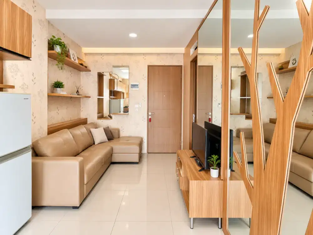 Disewakan2 Bedroom Apartemen Oak Tower A – Lantai 18, View City, Dekat Halte Busway Pulo Gadung