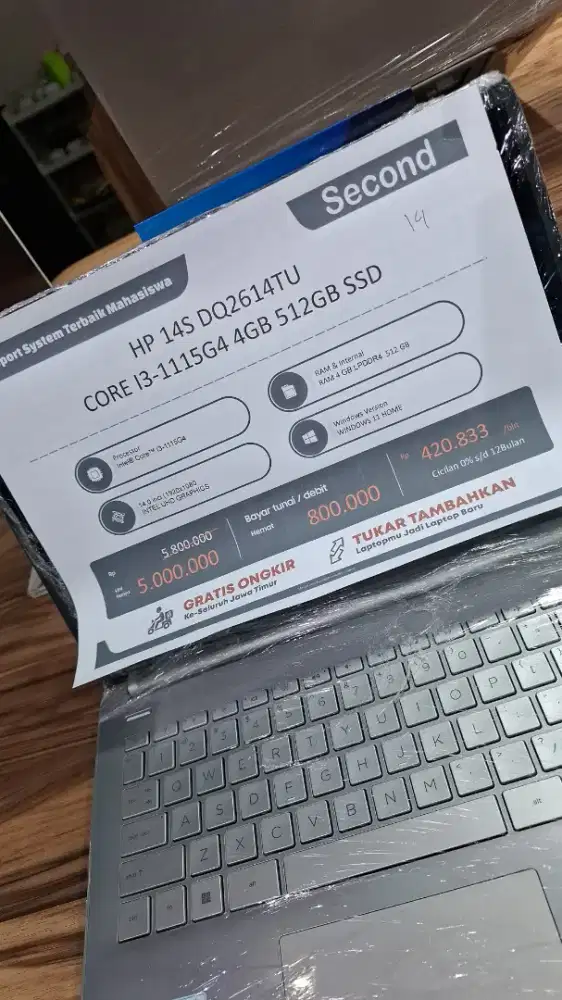 SECOND LAPTOP HP 14S