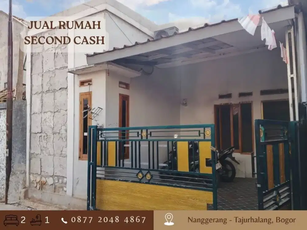 Rumah CASH MURAH 365JT di Nanggerang Tajurhalang Bogor dkt Stasiun