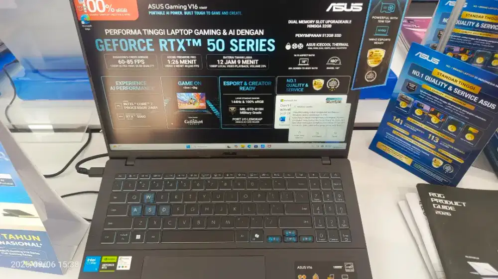 Asus Gaming v16 Core 5 RTX 4050 6GB Ram 16GB 512GBSSD