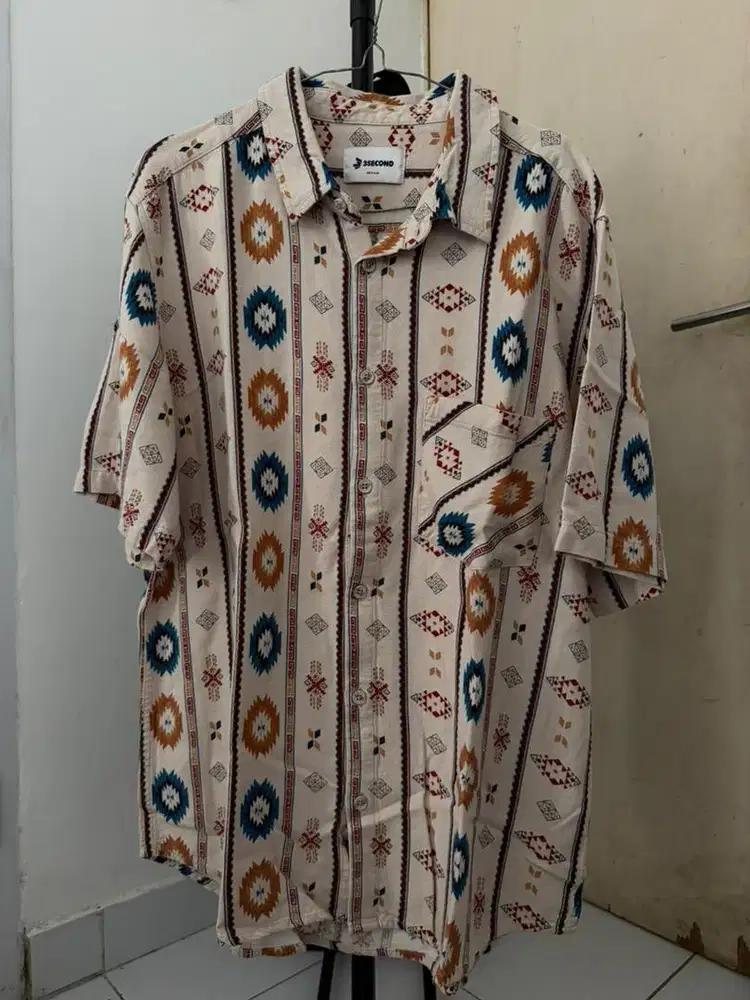 Kemeja motif 3second