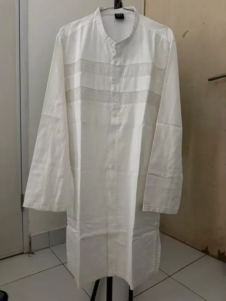 Kemeja Koko putih 3/4