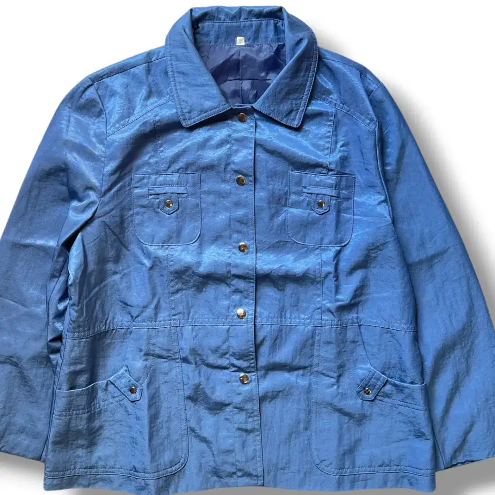 Jaket Biru w/ Kancing