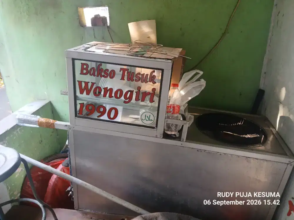 GEROBAK BAKSO SIAP PAKAI