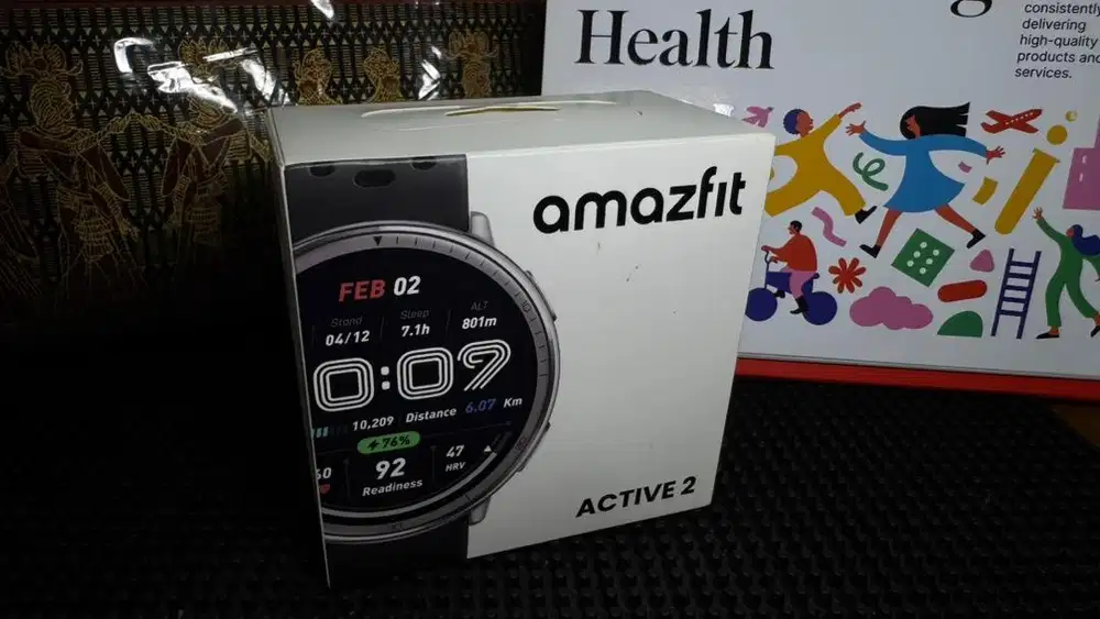 Amazfit Active 2 Premium Round 44mm | New Segel | Sapphire | GPS