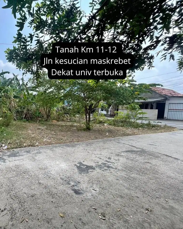 DIJUAL TANAH LUAS 300M KM10 KOTA PALEMBANG