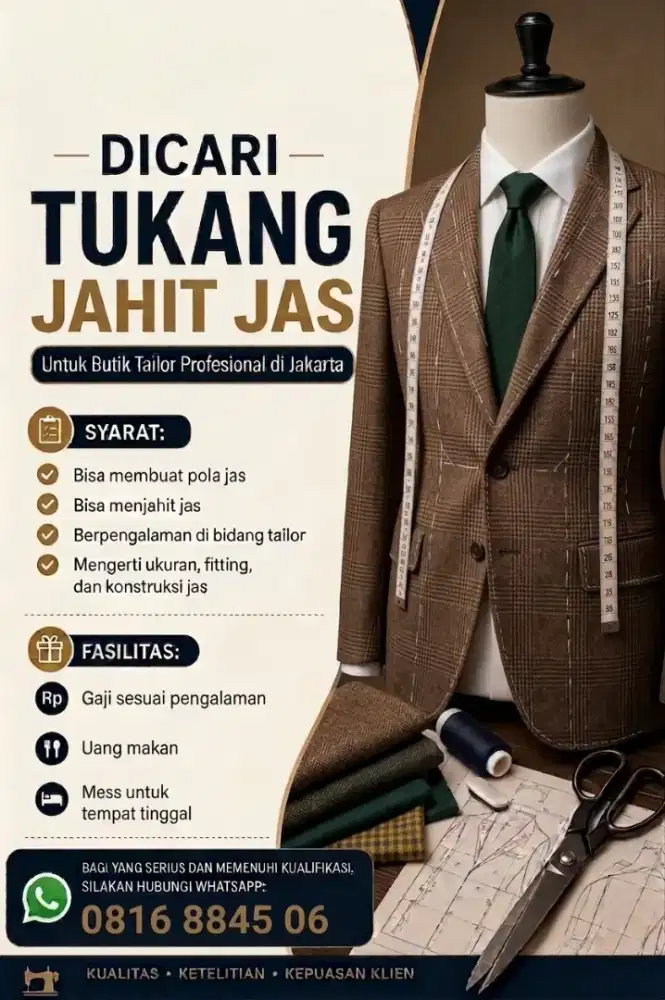 Tukang jahit Jas